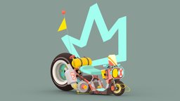 Motorbike motorbike, scooter, maya, vehicle