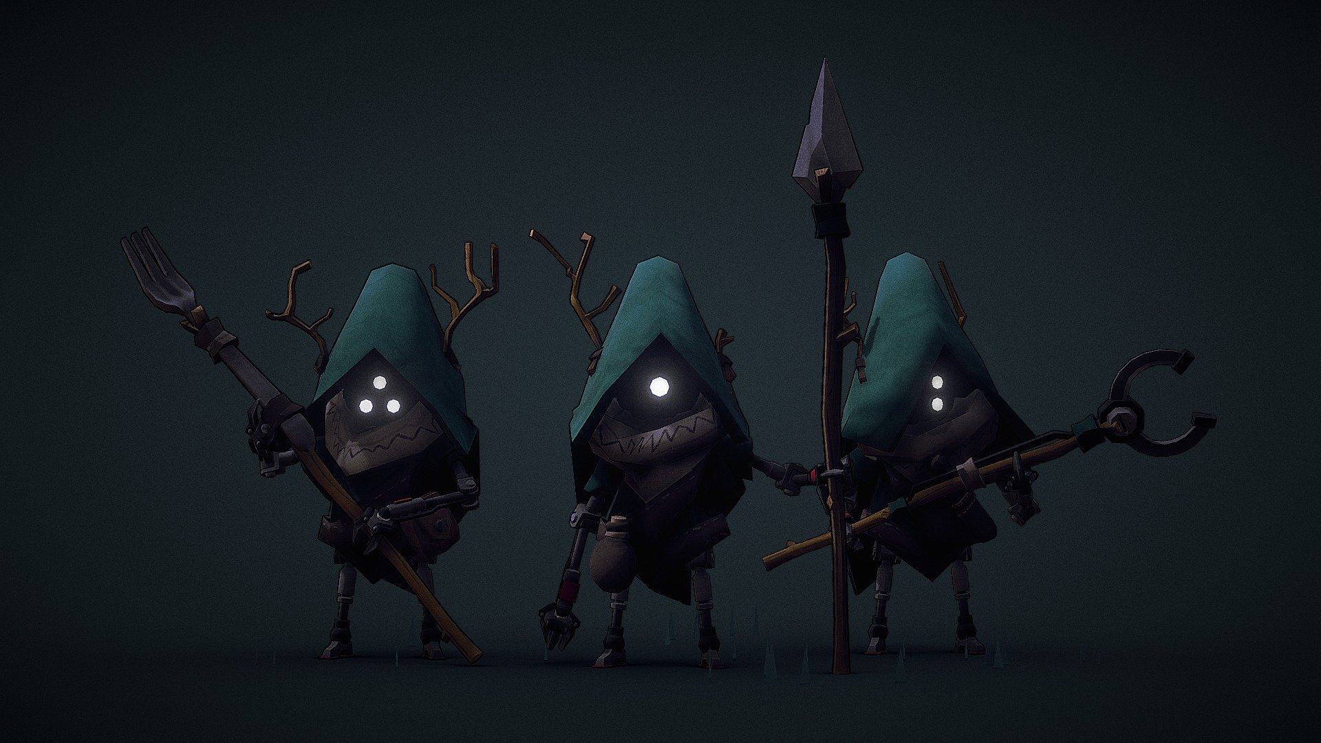 A bunch of  forest scavangers!