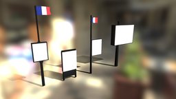 Paris advertising boards paris, french, flag, urban, furniture, metal, poster, advertising, bilboard, street-furniture, urban-furniture, street