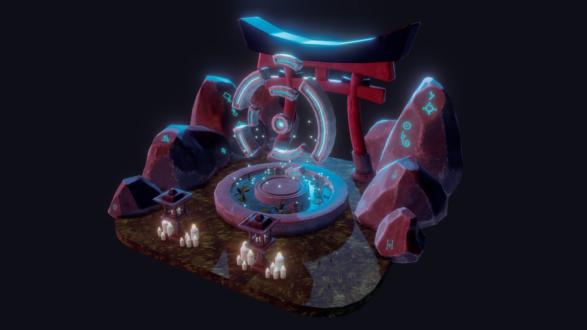 Artwork inspired by Ori and the Blind Forest. Modeled in 3DS Max + ZBrush and textured in Substance Painter.