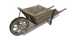 Antique Wheel Barrow wheel, wooden, garden, medieval, cart, antique, wheelbarrow, barrow, farm, farmer, old, farming, olde, wood