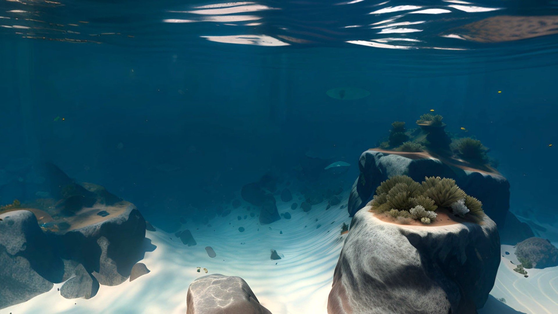 Welcome to the Inside Beautiful Sea 360 Panorama Environment, an awe-inspiring undersea paradise that will immerse you in the wonders of the deep blue ocean.

As you step into this enchanting world, you find yourself surrounded by the gentle embrace of warm, turquoise waters that stretch endlessly in all directions. The panoramic view captures the vastness of the sea, offering a mesmerizing vista that leaves you breathless.

The sunlight pierces through the surface above, creating a dance of shimmering rays that illuminate the underwater world with a celestial glow. The rays create ever-changing patterns on the sandy seabed, giving life to a captivating interplay of light and shadow.

Beautiful shyper (A Journey Through Antarctica) skybox. Perfect for beautiful, stylized environments, AR,VR and your rendering scene.

panorama texture: 6144 x 3072

used: AI, Photoshop