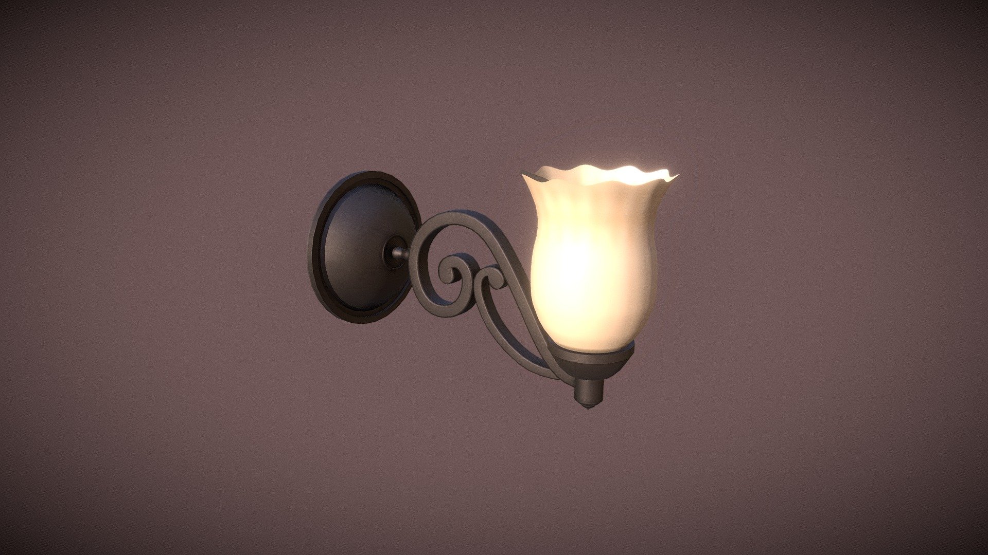 Wall lamp in victorian style