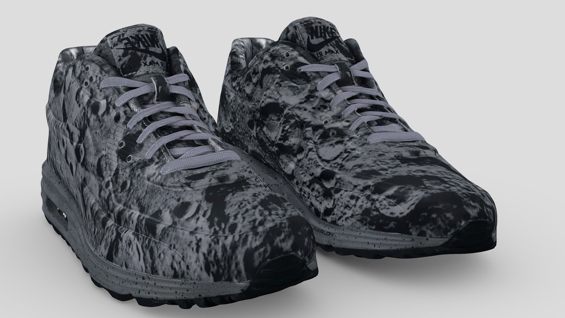 A Very Detailed scanned shoes with High-Quality .Reay to use in virtual try on project and game sim 4 or second life.

The Mesh is UV unwrapped.

4096x4096 difuse Texture Map jpg format，in the compressed file rar.

The textures is lighting baked,the texture is uploaded to preview images.

File contains :

FBX .OBJ .stl.collada(dae).Difuse map Texture(jpg format).

If you want to change the colorway of the shoes, it is easy to do it with photopshop. If you want to change the colorway or decrease the polycourt ,I am willing to do it.

This is a professional scanning agency, if you want any other shoes, Don't hesitate to tell me.It will helps a lot.we are available for custom shoes scan.

Don't forget to check my other sneakers,Have a nice day：）