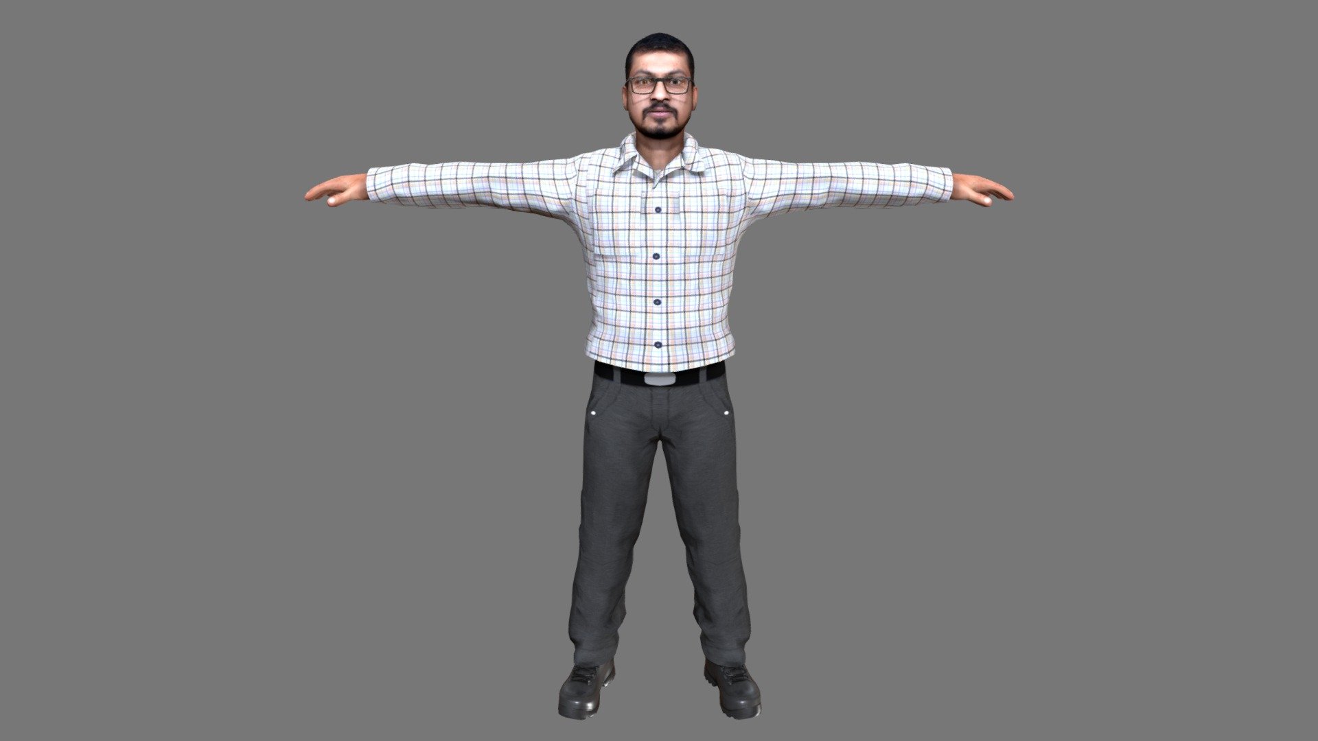 RIGGED MALE CHARACTER RIGGED MAYA FILE.