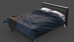 First Marvelous Designer Prop bed, prop, visualisation, substancepainter, substance