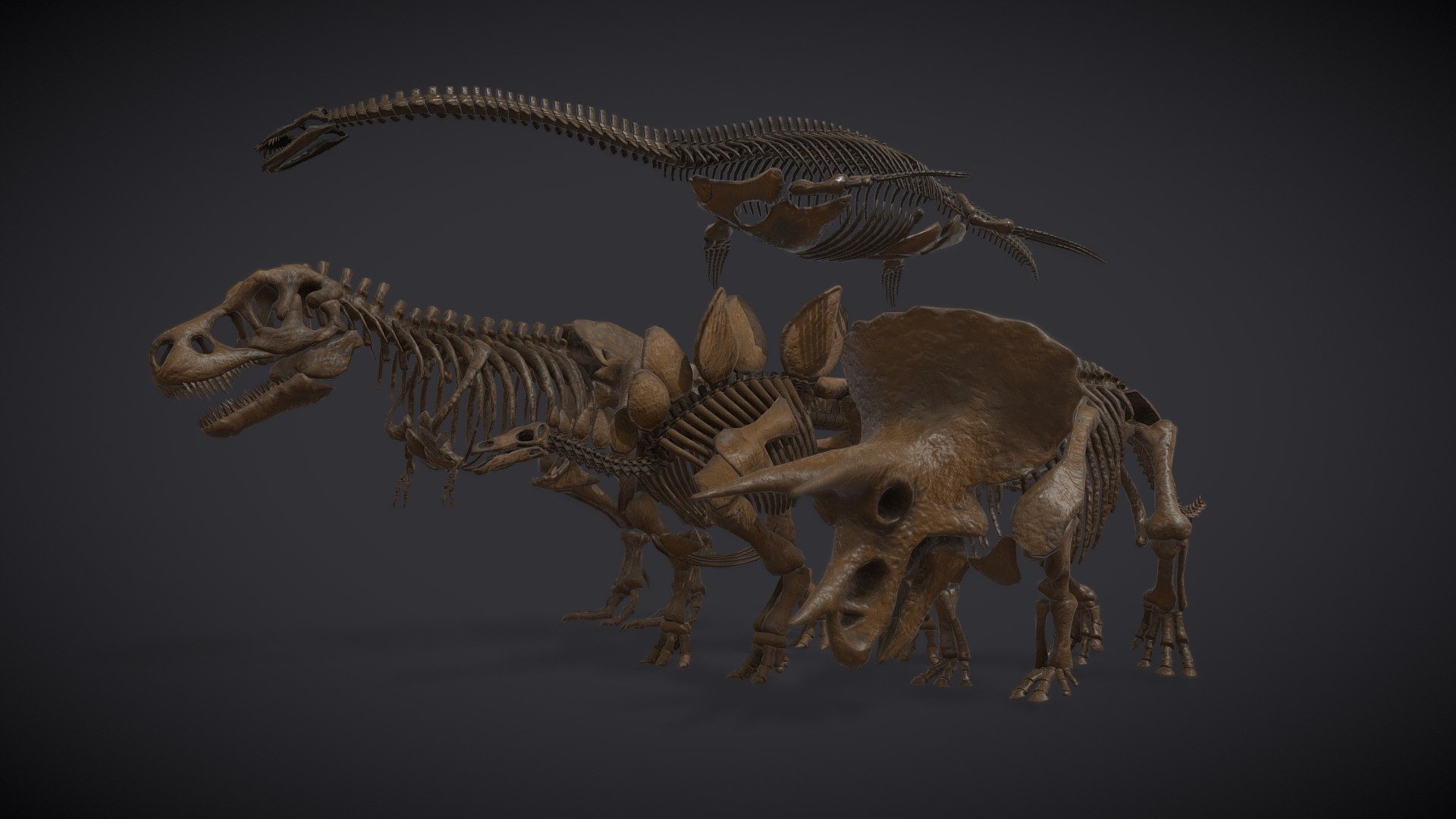 Museum Of Natural History - Asset Pack





Triceratops

Tyranosaurus Rex

Stegosaurus

Plesiosaurus

VR Ready

......................

OVA’s flagship software, StellarX, allows those with no programming or coding knowledge to place 3D goods and create immersive experiences through simple drag-and-drop actions. 

Storytelling, which involves a series of interactions, sequences, and triggers are easily created through OVA’s patent-pending visual scripting tool. 

......................

**Download StellarX on the Meta Quest Store: oculus.com/experiences/quest/8132958546745663
**

**Download StellarX on Steam: store.steampowered.com/app/1214640/StellarX
**

Have a bigger immersive project in mind? Get in touch with us! 



StellarX on LinkedIn: linkedin.com/showcase/stellarx-by-ova

Join the StellarX Discord server! 

......................

StellarX© 2024