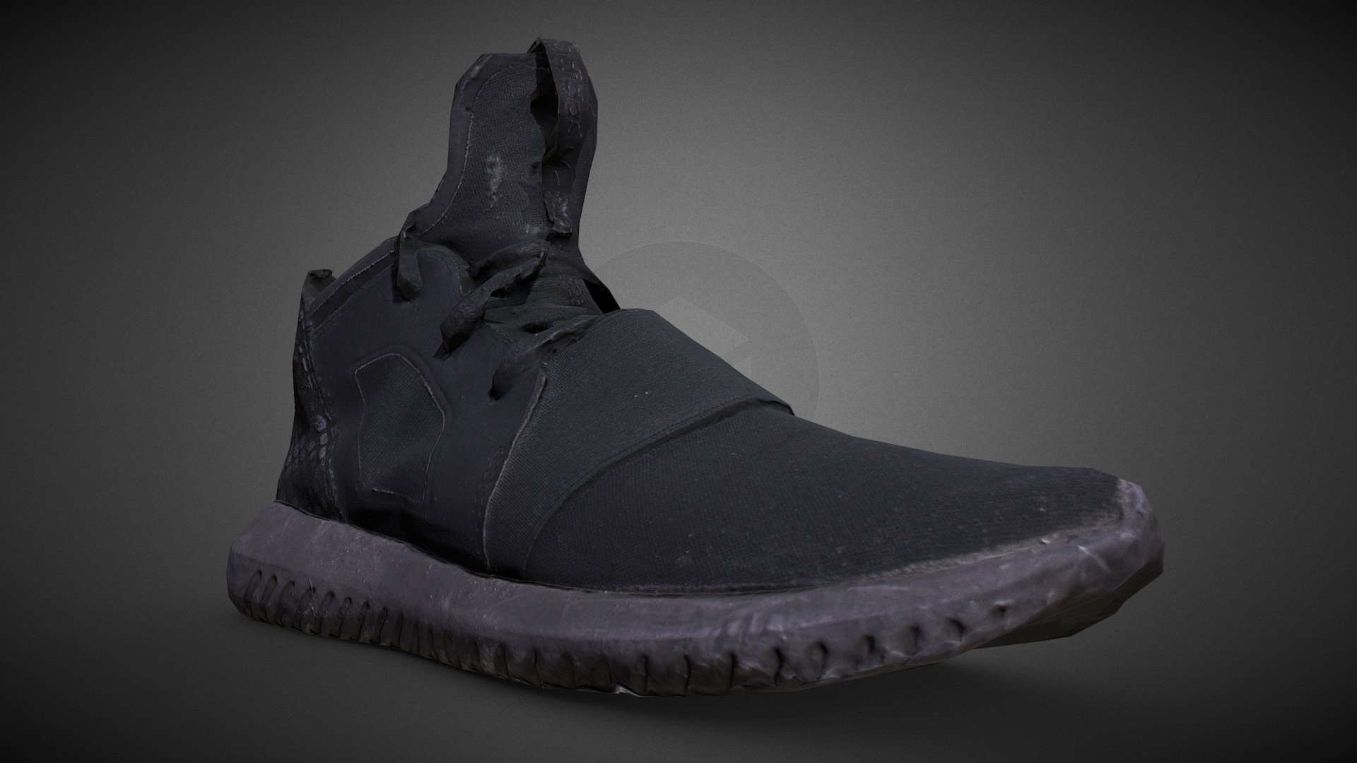 Adidas Tubular shoe model, 2K polygons and 4K textures. For 50 shots, I had many issues with this scan ( old indoor scan ).