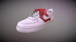 Nike Air Force One Bandana modelling-3d, photogrammetry-3d, 3d, shoes3d