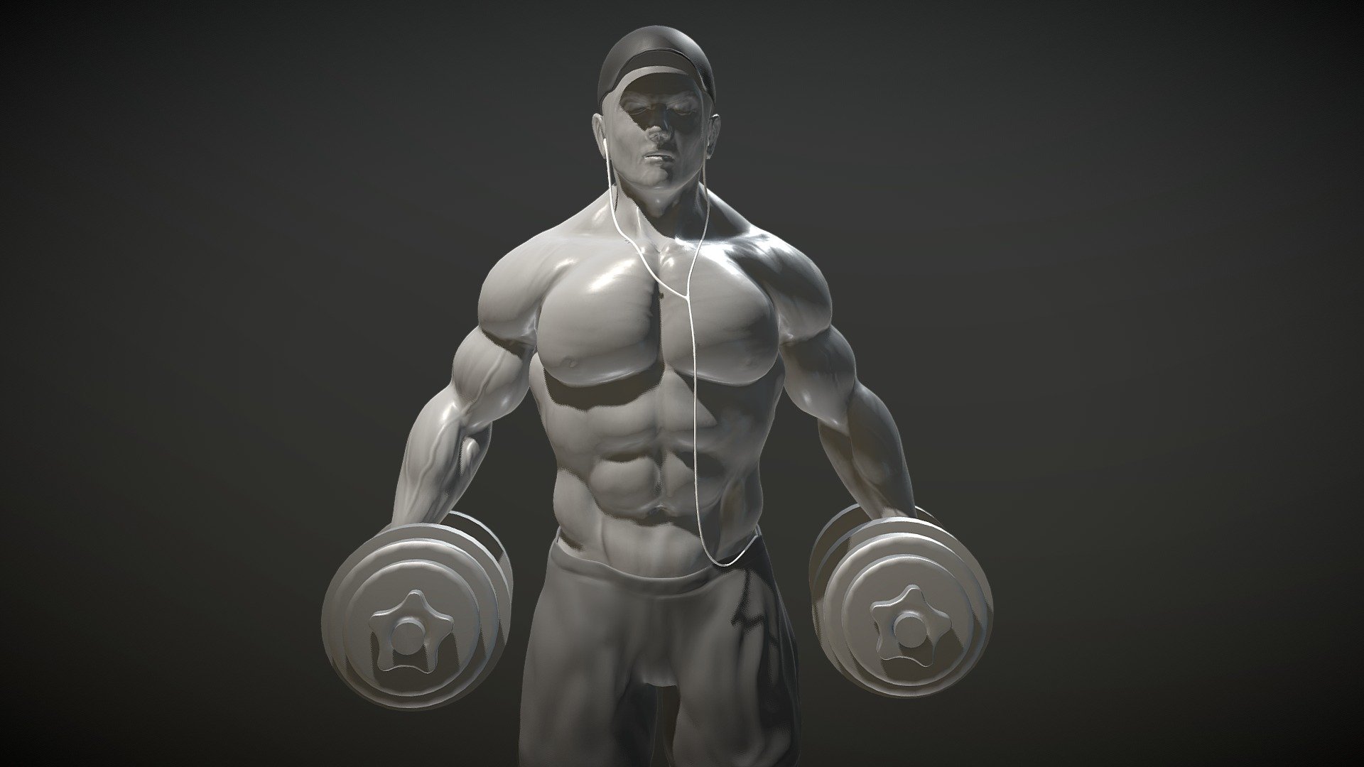 Body Builder Download file contains ZBrush 2018 file with all subtools and subdivisions.