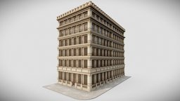 Low Poly Manhattan Cast Iron SoHo Building optimization, historic, archviz, scenery, traffic, buildings, photorealistic, urban, new, manhattan, york, america, game-ready, game-asset, soho, baked-textures, architecture, low-poly, gameasset, usa, city, building, gameready, noai