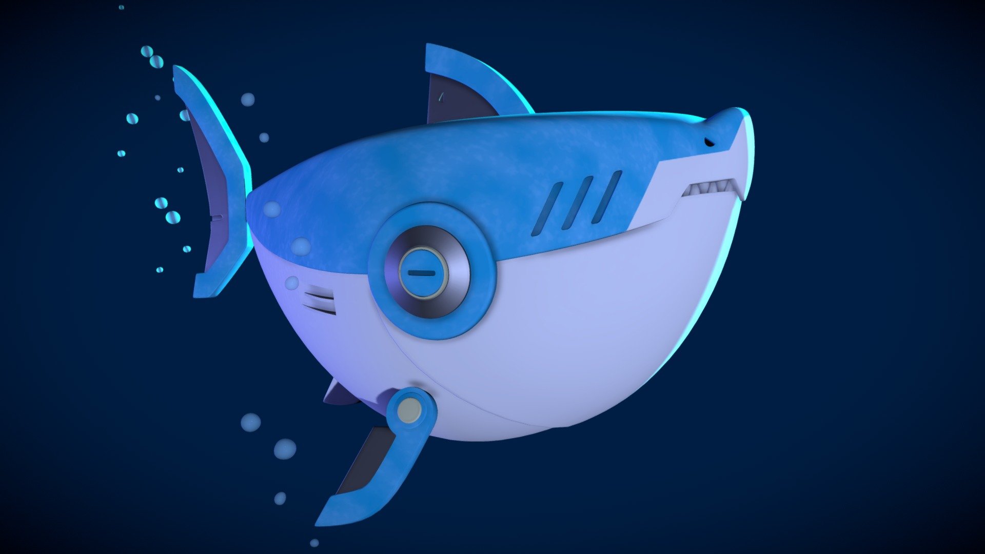 Robot Shark, original concept by Darren M A Calvert
Renders on Arstation