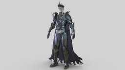 Fantasy Iron Armor Suit armor, cat, suit, spikes, chest, medieval, elf, crown, sign, king, iron, shoulder, cape, cuirass, metall, metallic, shoulders, fairy-tale, bracers, middle-earth, dark-elf, character, fantasy, dark