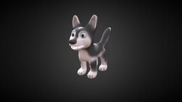 cartoon dog dog, pet, animals, dogs, 3dpet, 3dpets, substancepainter, cartoon, 3d, blender, texture, model, animal