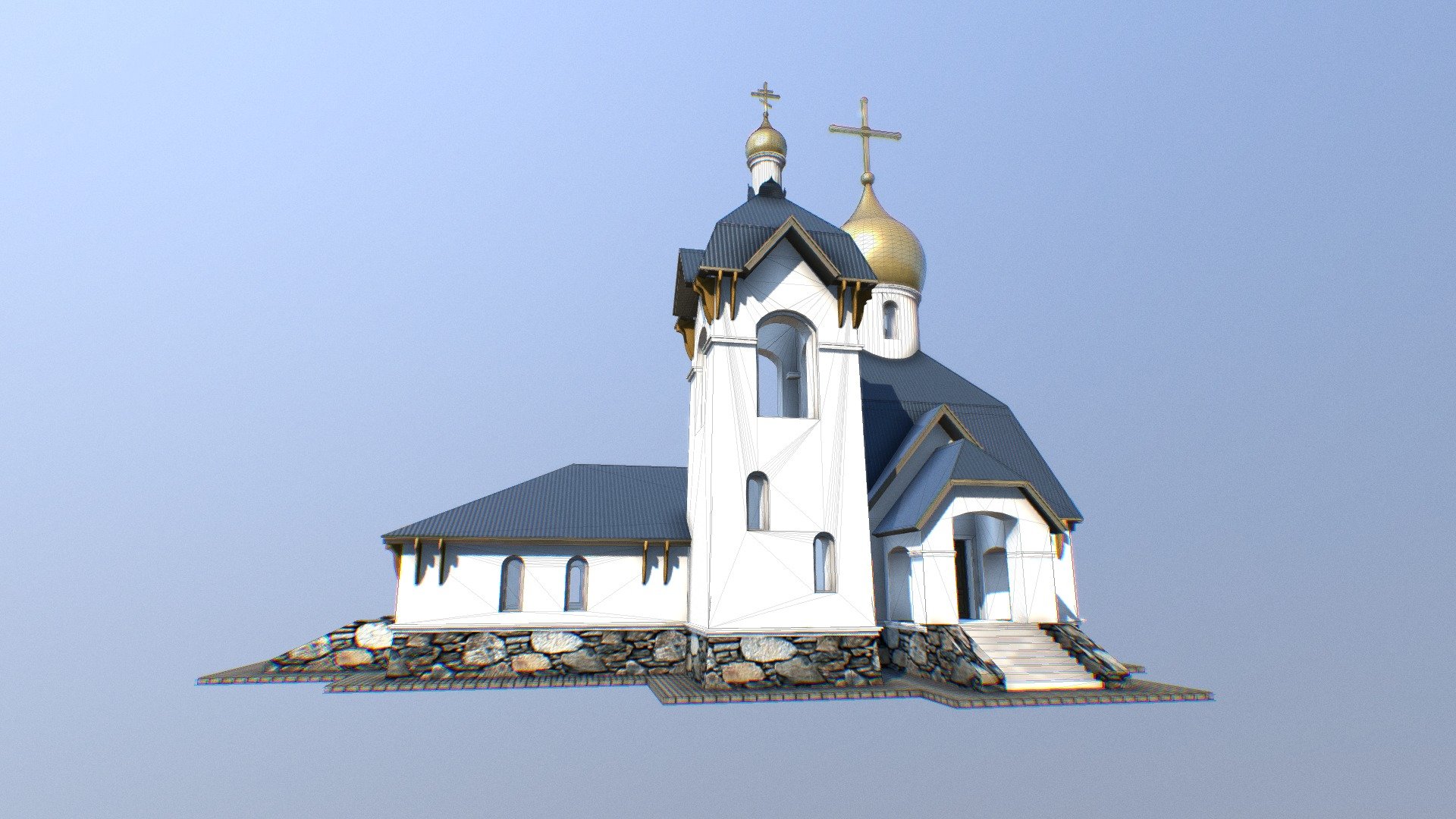 Small church near Saint-Petersburg
Модель небольшой христианской церкви

!!! Restricted by license to resell or reshare my models after purchasing !!!