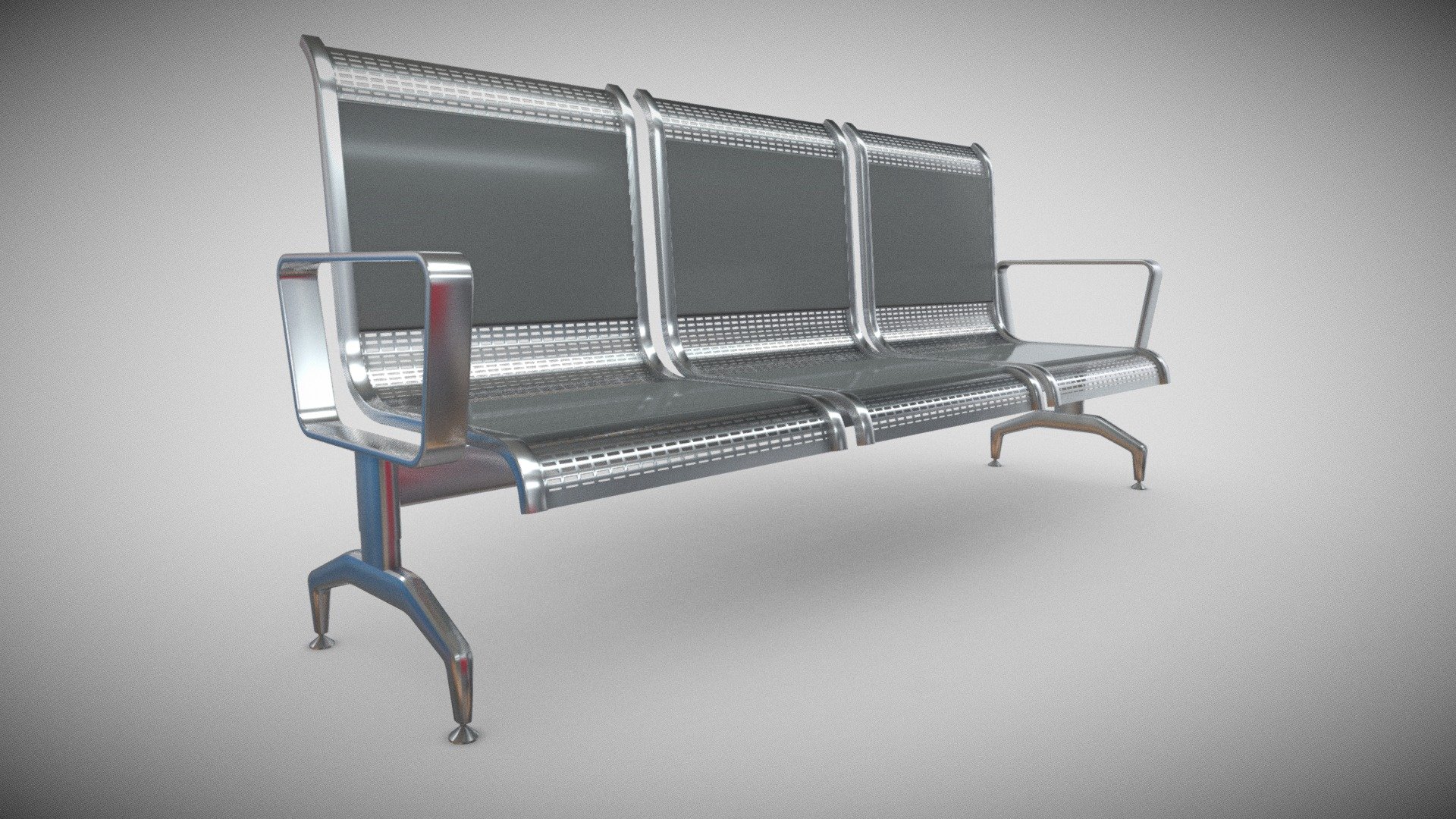 airport chairs can be an impressive element for your projects.
low polygon, fast rendering of realistic appearance, realistic material.