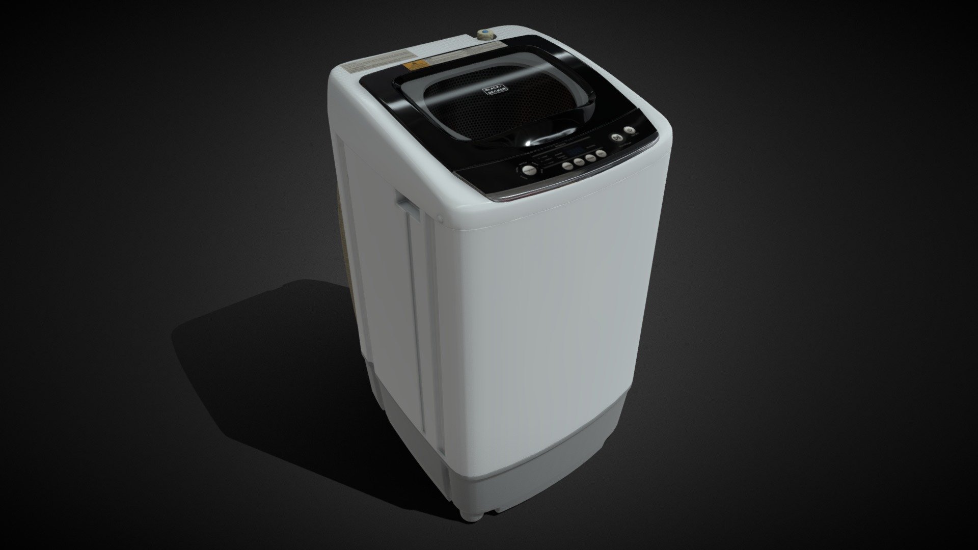 Game engine/realtime ready top load washing machine fully PBR