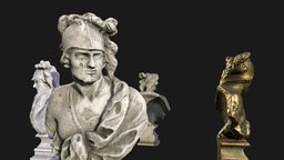 Ancient statue of Mars sculpt, ancient, mars, prop, god, heritage, statue, 3d, art