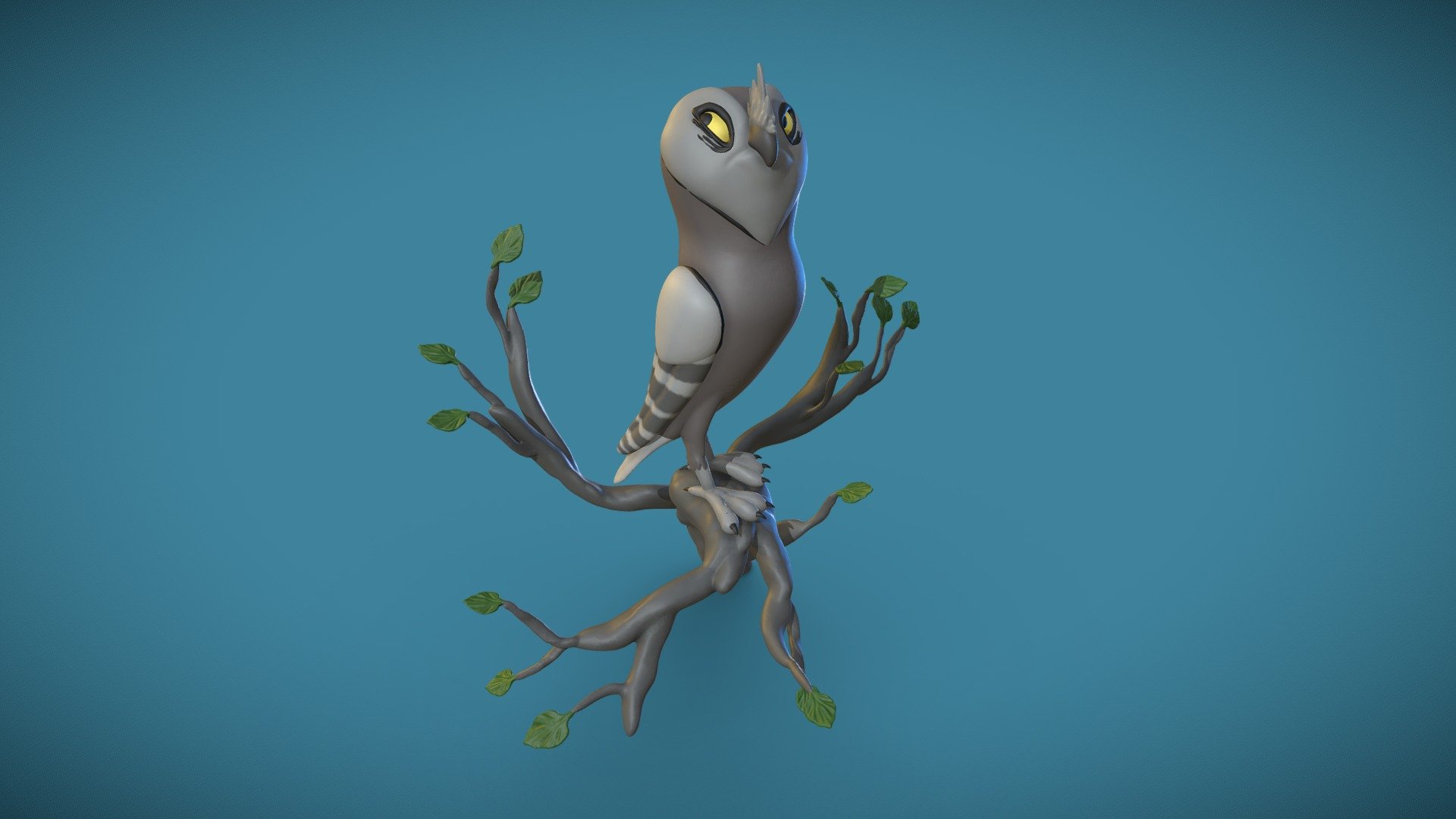 Owl sculpted in VR using Oculus Medium. Awesome concept by Danielle Brown: https://www.daniedraws.com/10hi42s7vkuu66phmkmbn1szzude8x)