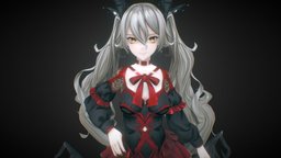 Ely Rosthfelia - Original Character vampire, originalcharacter, animegirl, originaldesign, anime, 3dcharacterart