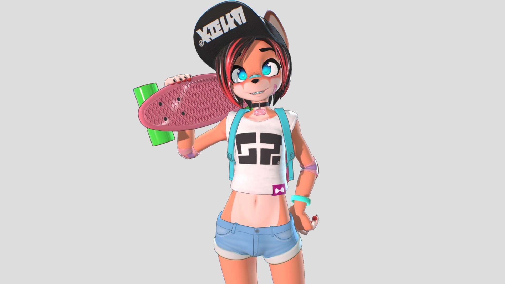 So I finally Got around to posting my main character Kayla! I am actually thinking of giving him an update as his model is quite out-dated now in comparison to my newer models.