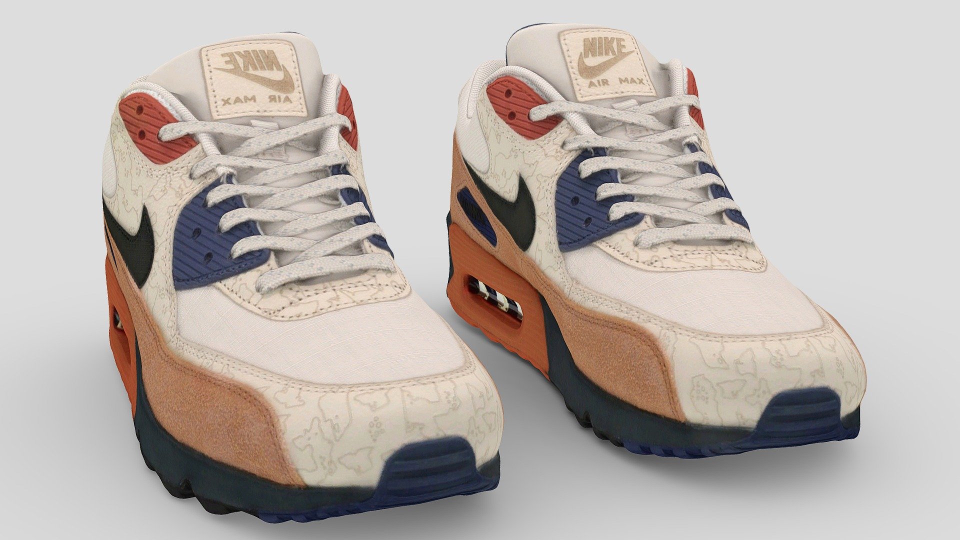 A Very Detailed scanned shoes with High-Quality .Reay to use in virtual try on project and game sim 4 or second life.

The Mesh is UV unwrapped.

4096x4096 difuse Texture Map jpg format，in the compressed file rar.

The textures is lighting baked,the texture is uploaded to preview images.

File contains :

FBX .OBJ .stl.collada(dae).Difuse map Texture(jpg format).

If you want to change the colorway of the shoes, it is easy to do it with photopshop. If you want to change the colorway or decrease the polycourt ,I am willing to do it.

This is a professional scanning agency, if you want any other shoes, Don't hesitate to tell me.It will helps a lot.we are available for custom shoes scan.

Don't forget to check my other sneakers,Have a nice day：）