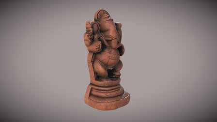 Classic Ganesh Low Poly statue, ganesh, murti