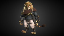 Kreeze Flaremane - VRChat Avatar b3d, guildwars2, vrchat, charr, substancepainter