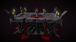 Blood Altar fanart, doom, substancepainter, substance, maya, pbr, zbrush, stylized