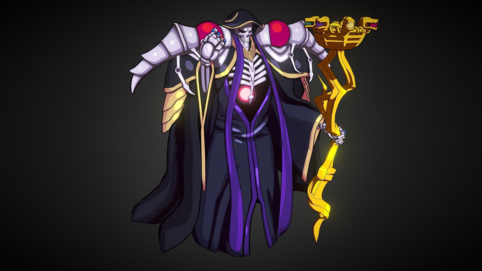 Custom Shadow and Specular


Ainz Ooal Gown from Overlord

Original Art by -



So-Bin (Novel Illustration), 
Hugin Miyama (Manga)

Created with Blender and Krita