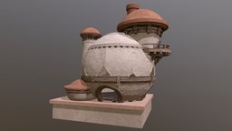 Desert Home forest, tribal, desert, buildings, dome, vr, hut, map, tribe, woods, game, lowpoly, gameart, gameasset, house, home, building, 3dmodel, fantasy, village, environment