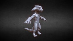 Bo WIP 01 sculpt, dd, wip, sculptris, pathfinder, kobold
