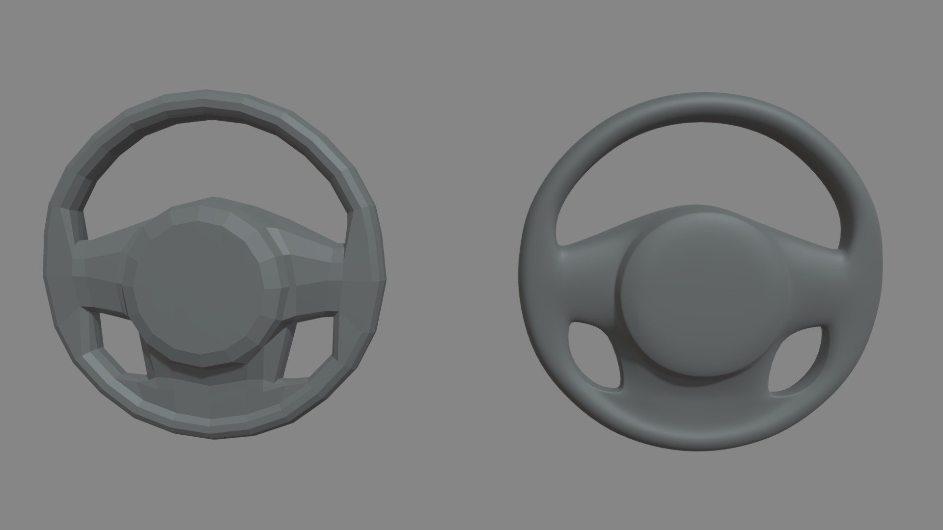 This model contains an Steering Wheel Car Custom based on a real stylized steering wheel from a real car which i modeled in Maya 2018.This model is perfect to create a new great scene with different car pieces or part of a car model.

This model could be available for the 3D printing, the STL is added and work correctly in Ultimaker Cura. If you have any problem contact me.

The model is ready as one unique part and ready for being a great CGI model and also a 3D printable model. The model is ready in low poly and high poly.

If you need any kind of help contact me, i will help you with everything i can. If you like the model please give me some feedback, I would appreciate it.

Don’t doubt on contacting me, i would be very happy to help. If you experience any kind of difficulties, be sure to contact me and i will help you. Sincerely Yours, ViperJr3D