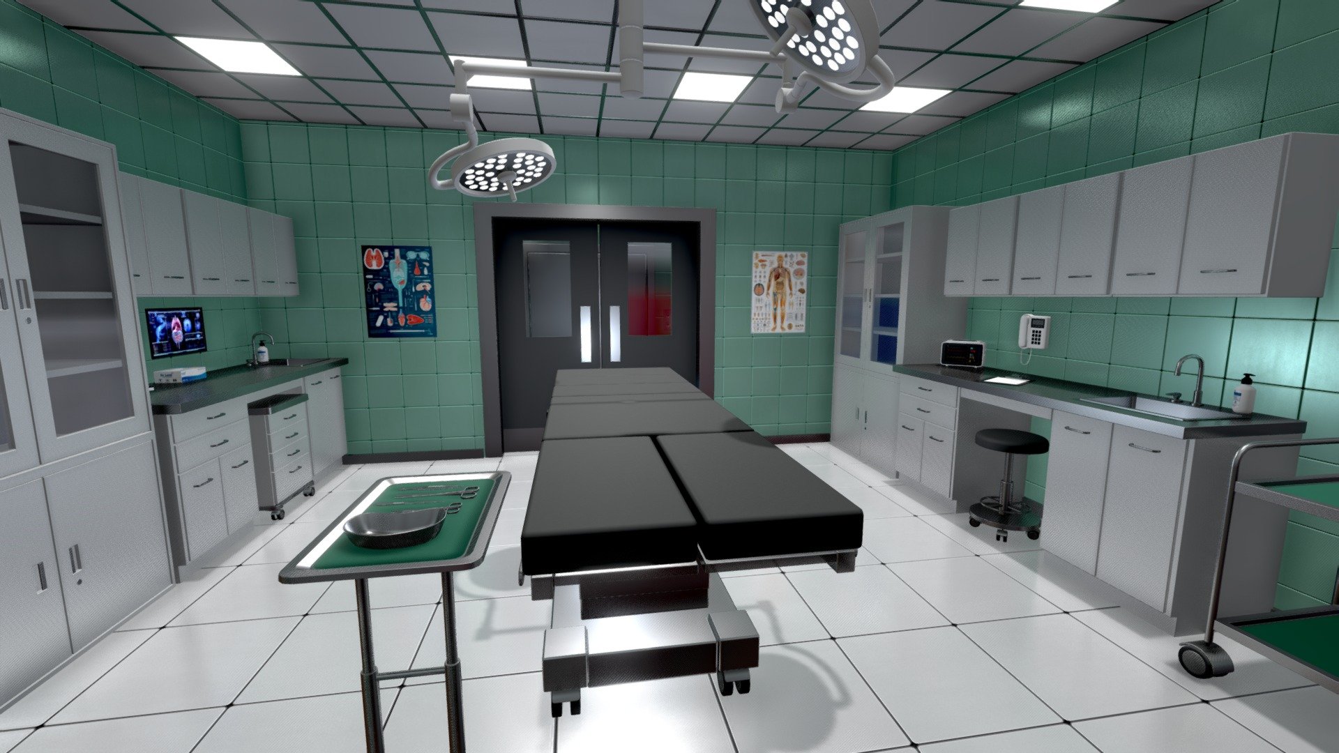 Immerse yourself in the lifelike environment designed to mirror real-world surgical settings, complete with state-of-the-art equipment and sterile surfaces. Whether you're a medical professional, educator, or 3D enthusiast, this asset offers unparalleled realism for your projects. Perfect for medical simulations, educational content, or architectural visualization.

Available of Fab: https://www.fab.com/listings/6b2cf968-430e-47cc-b6ab-94e666839084