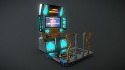 Dance Arcade Machine music, arcade, fun, retro, dance, electronic, clean, gamer, arcademachine, machine, dancing, revolution, techno, colourful, breakdance, 1k, funk, substancepainter, substance, game, texture, textured