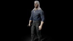 Witcher unreal, midpoly, realistic, characterart, charactermodel, blender3dmodel, zbrushsculpt, cdprojektred, witcher3, wildhunt, netflix, henrycavill, witcher-geraltofrivia, fanartwork, fanart-fantasy-character, substancepainter, maya, unity, 3d, gameasset, gameready, gamereadycharacter, noai