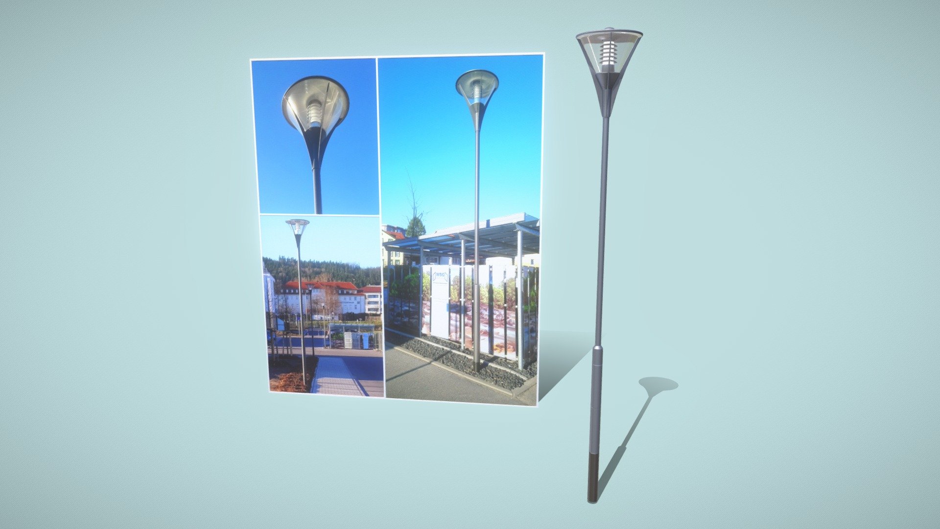 The basic low-poly version of street light no.6




Street Light (6) (High-Poly Version Total triangles 442.1k )

Street Light (6) (Low-Poly Basic Version)

Street Light (6) (Low-Poly Green Version)

Street Light (6) (Low-Poly Matt Black Version)



**Here are some other Street Lights: **




Street Light (1) (Low-Poly-Version)

Street Light (1) Station Clock (High-Poly)

Street Light (2) Wall-Version (High-Poly)

Street Light (3) (Low-Poly Version)

Street Light (4) (High-Poly Version)

Street Light (5) High-Poly Version



Modeled and textured by 3DHaupt in Blender-3D