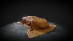 Car covered automobile, garage, covered, scan, car