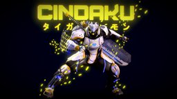 Low Poly - Cybernetic Soldier Cindaku police, warhammer, destiny, tiger, soldier, ninja, hero, robotic, cyberpunk, god, finalfantasy, cyborg, indonesia, metalgear, warframe, greatsword, kamenrider, metalgearsolid, malecharacter, cybernetic, specialforces, harimau, supersoldier, noctis, anthem, spaceninjas, character, lowpoly, scifi, futuristic, characterdesign, fantasy, ghost, male, robot, hisqie, cindaku, hisqiefurqoni, siluman