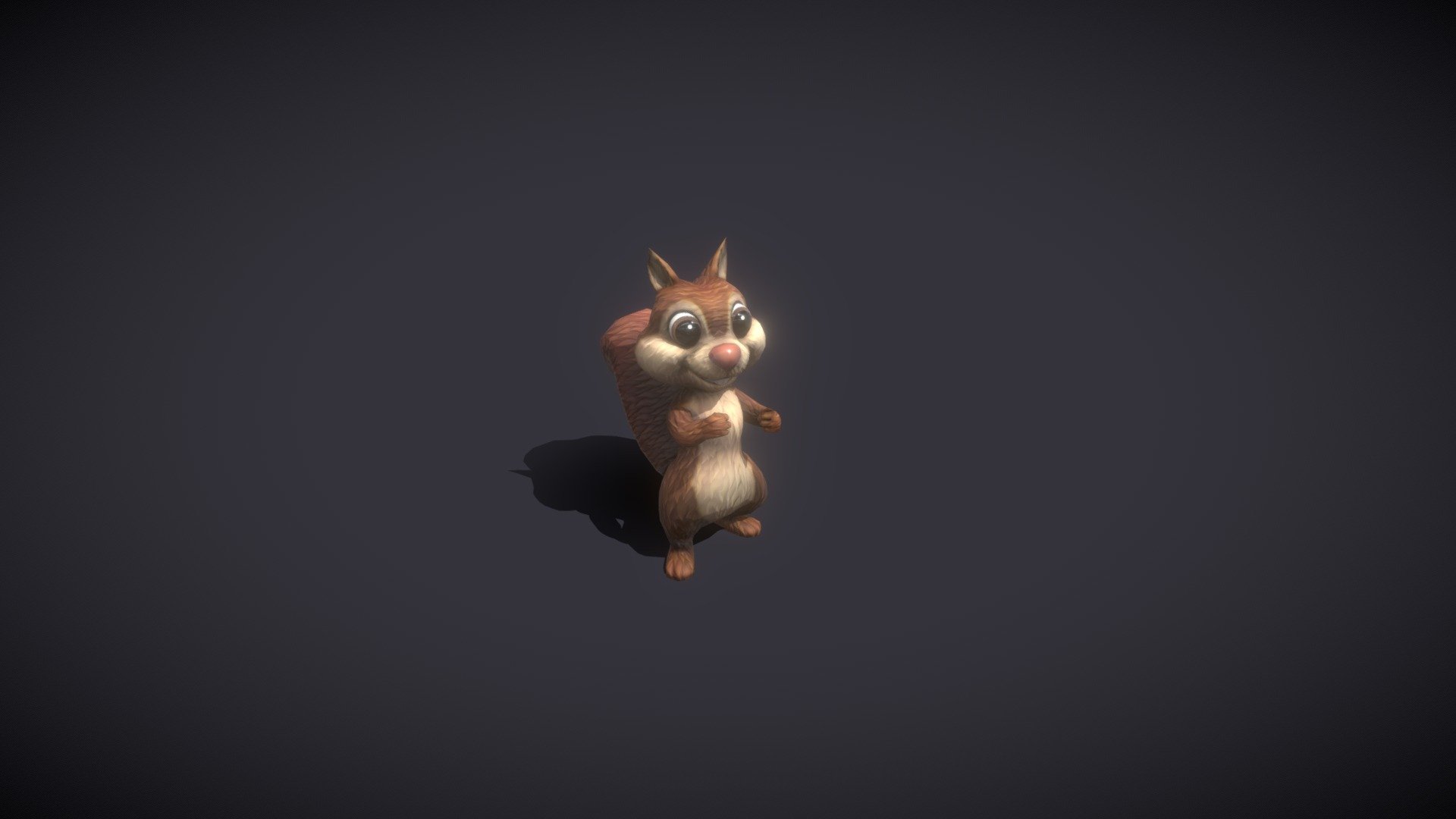 Cartoon Animated Squirrel 30 Animations 3D Model is completely ready to be used in your games, animations, films, designs etc.  

All textures and materials are included and mapped in every format. The model is completely ready for visualization in any 3d software and engine.  

Technical details:  




File formats included in the package are: FBX, GLB, ABC, DAE, OBJ, PLY, STL, BLEND, UnityPackage, gLTF (generated), USDZ (generated)

Native software file format: BLEND

Render engine: Eevee

Polygons: 2,164

Vertices: 1,761

Textures: Color, Metallic, Roughness, Normal, AO

All textures are 2k resolution.

The model is rigged and animated.

30 animations are included

Only following formats contain rig and animation: BLEND, FBX, GLTF/GLB, UnityPackage

You can purchase the model on FAB: https://www.fab.com/listings/da176fe8-33d0-48ba-840d-d95bff97dcee
