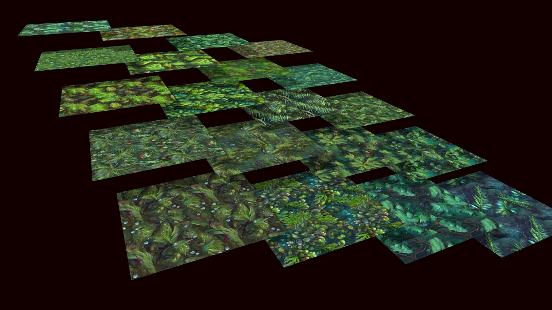 You feel spruce and nettles under the boots. Beneath you, all the hills are covered in pine trees. Mysterious forest awaits..

Textures were made to be tileable, meaning they will have no seams.




20 Color Textures (tileable)

2048 x 2048 size

Hand Painted

Mobile friendly

Help us by rating and commenting, this will motivate us to create more assets and improve :)