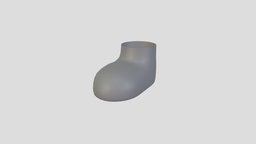 Prop213 Cartoon Foot anatomy, toon, mesh, people, prop, leg, foot, boot, cut, shoes, cartoon, model, stylized, human, simple