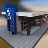 Fast Food Restaurant -1 cafe, low-poly-fast-food-restaurants