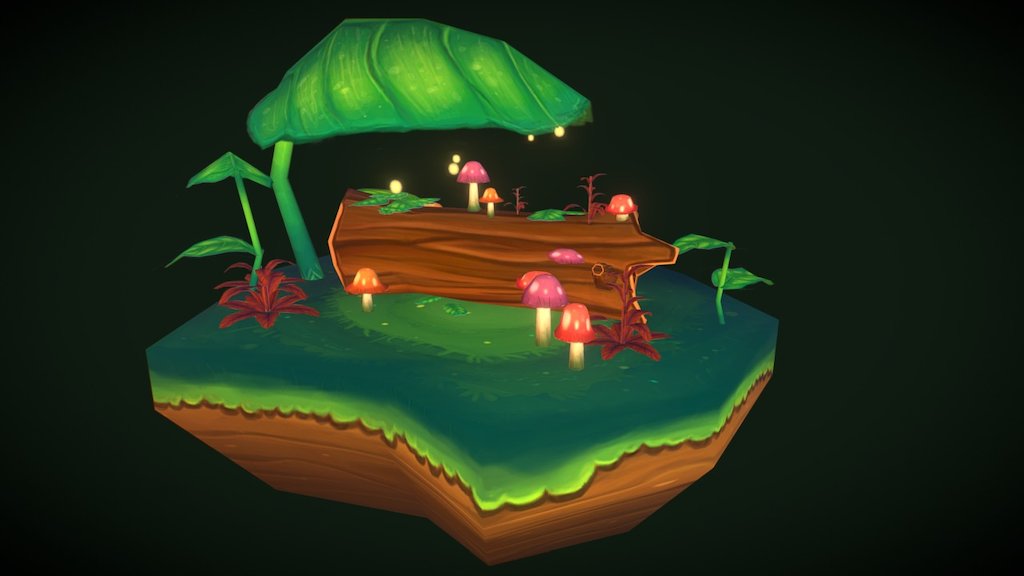 This is my first hand painted scene. I might add more Objects to it over the time but for now I thought I would share it! I'd be happy about some feedback on this, since I'm still a beginner to the handpainted style, thanks!