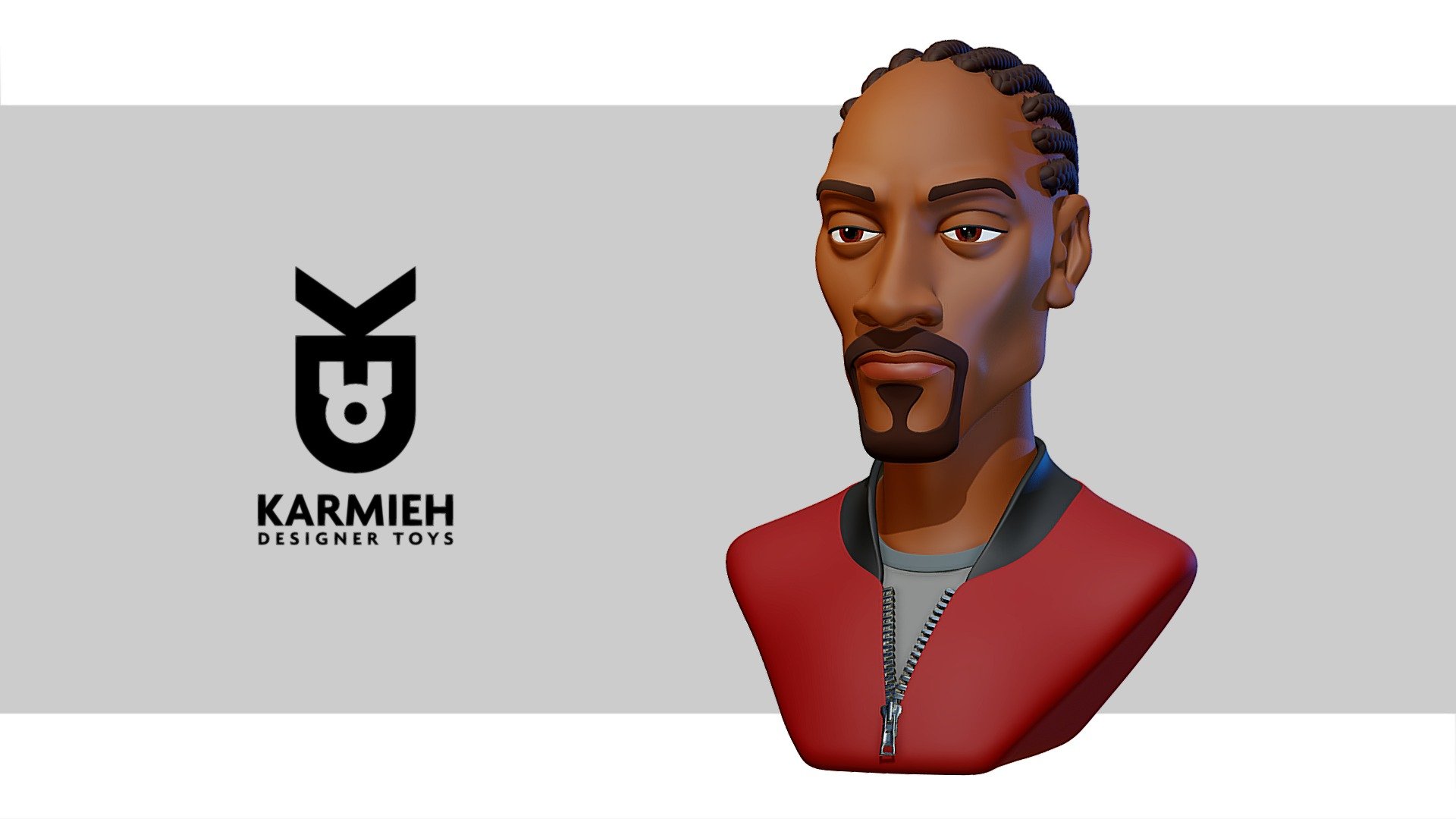 The one and only Snoop Dogg, this is part of my project in sculpting the artists and personalities that shapped my life. 
Sculpted in ZBrush and I will be releaseing this as a colectible toy soon, you can check https://www.karmieh.com/