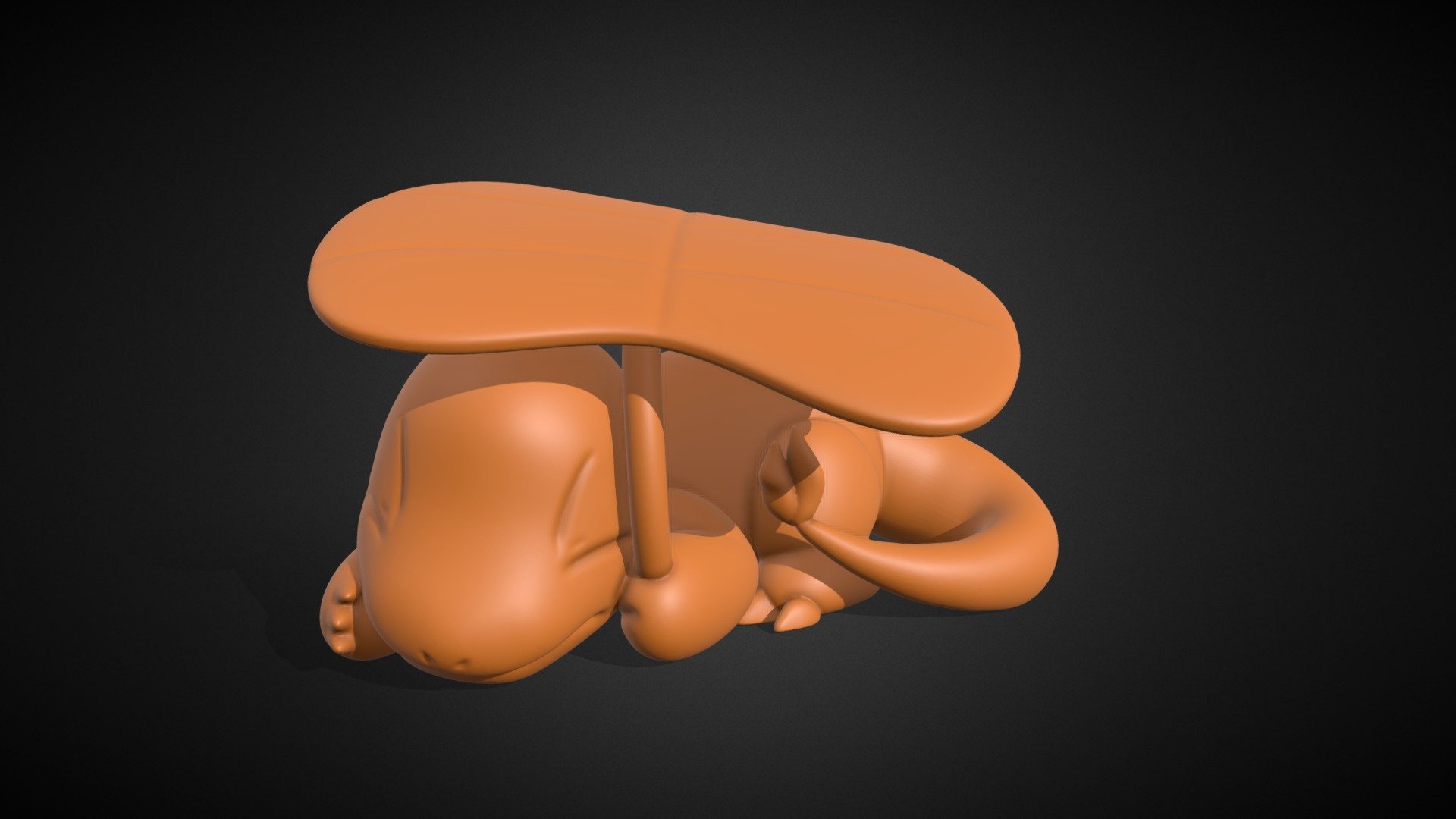 A model of Charmander, abandoned, holding a leaf and curled up based on the one in the episode Charmander – The Stray Pokemon.

It is a cute moment of Charmander, so I wanted to capture that moment and 3D print it. Hope you all enjoy! :D