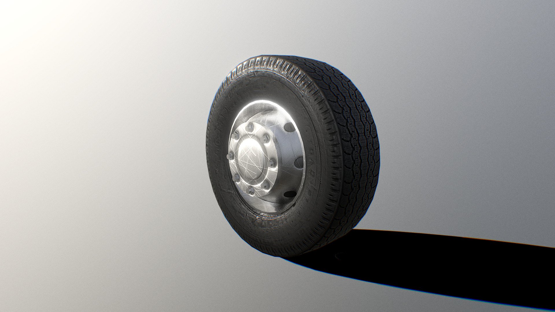 Low Poly  Truck Wheel