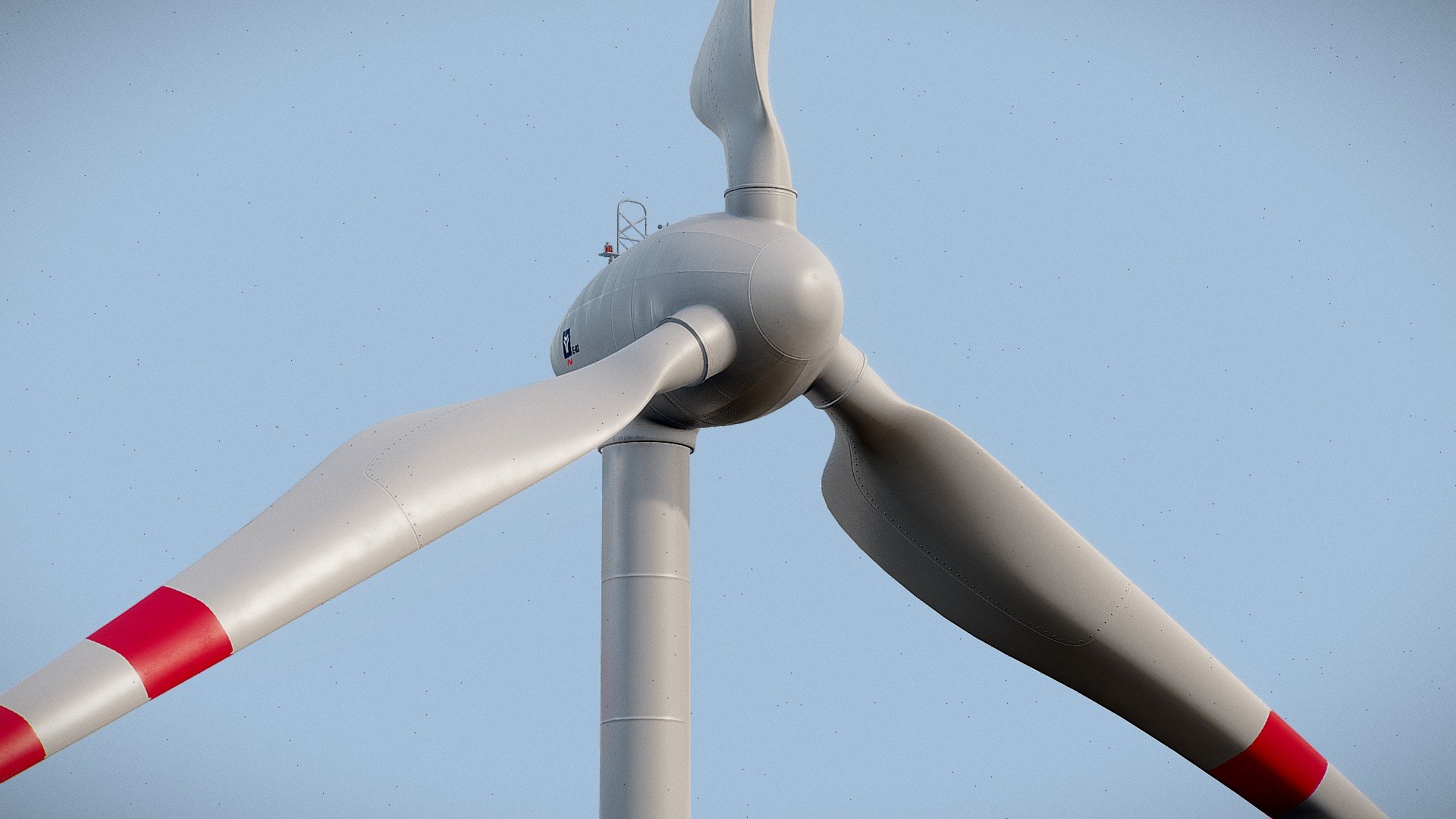 A med- to low-poly turbine. The model is fully UV-Unwrapped with PBR-textures that await your customization.  Seperate Subobjects to make it's rotational part easily animateable. 

Have fun creating great graphics and animations with this wind-turbine.
Should you use this model in one of your projects I'd be happy if you take the time and send me a link to the finished work.

Make sure to download the &ldquo;Additional File