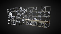 Broken Windows diffuse, windows, videogame, unreal, broken, window, game-ready, low-polygon, game-asset, game-model, low-poly-model, low-poly-art, broke, game-assests, low_poly, unity, low-poly, glass, gameart, spooky, horror