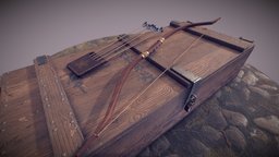 Akira's bow arrow, wooden, leather, bow, shooter, samurai, weapon, japanese, sotr, shadowoftheroad